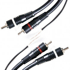 Cablu audio Generic 2x RCA - 2x RCA 5m Black foto