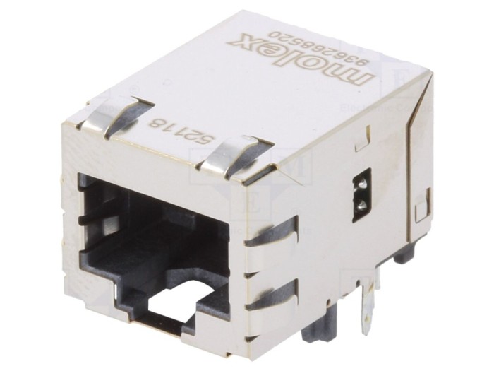 Conector RJ45 ecranat cu transformator