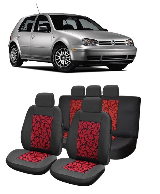 Set Huse scaune auto VW GOLF IV (1997 - 2004) Rosu