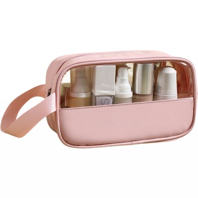 Geanta cosmetice Flippy, pentru voiaj sau organizare, 22 x 12 x 8 cm, roz foto