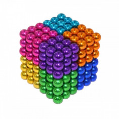 Neocube 216 bile magnetice 5mm, joc puzzle, 8 culori (multicolor) foto