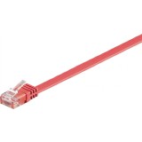 Cablu de retea UTP cat 6 flat 1m Rosu, Goobay 96400