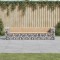 vidaXL Bancă de grădină, design gabion, 287x71x65,5cm, lemn masiv pin 3196251