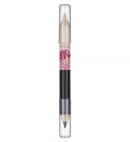 Creion de ochi cu doua capete Maybelline Big Eyes Liner, Nuanta 02 Black&amp;Beige