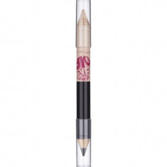 Creion de ochi cu doua capete Maybelline Big Eyes Liner, Nuanta 02 Black&Beige