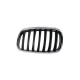 Grila radiator Bmw X5 (E70), 10.2006-04.2010, X6 (E71), 01.08-12.13, stanga, crom/negru, 51137157687, 205105-3