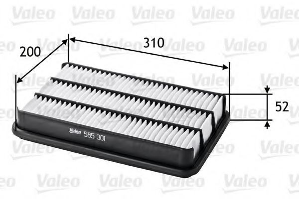 Filtru aer ISUZU TROOPER deschis (UB) (1991 - 1998) VALEO 585301