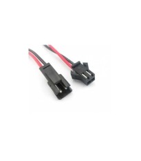 Cablu cu mufa 2pini Tata/Mama mic negru set 2buc