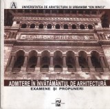 Coordonator Emil Barbu Popescu - Admitere in invatamantul de arhitectura.