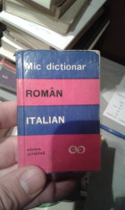 MIC DICTIONAR ROMAN-ITALIAN foto