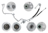 Conducta presiune variabila aer conditionat Chevrolet Spark 20 1.0, 1.2; locatie evaporator-compresor-condensator, gaz R134A, iesire 8,6mm / 8,4mm,