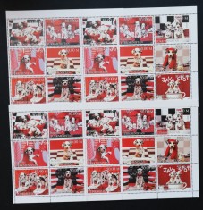 TURKMENISTAN- CIINI DALMATIENI-4 x9 v.in 4coali mici,-MNH** - TU PLR 59C