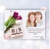 Tablou Canvas Personalizat Mama 8 Martie cu Lalele, Print Premium, Cadou Decorativ, Rezistent UV, Panza Bumbac, Rama Lemn