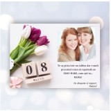 Tablou pe panza canvas pentru mama mea - 8 Martie cu Lalele