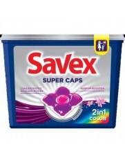 Detergent capsule Savex Super Caps 2in1 Color, 12 spalari foto
