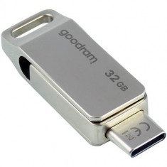 Memorie OTG Goodram ODA3, 32GB, USB 3.0, Argintiu