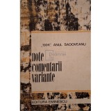 Mihail Sadoveanu - Note, comentarii, variante (Editia: 1974)