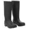 VidaXL Cizme de ploaie, negru, PVC, mărime 40