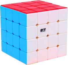 Cub Magic 4x4x4, QiYi Qizheng S Neon, Stickerless, 510CUB