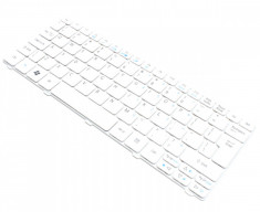 Tastatura laptop Acer Aspire ONE D255-2DQrr UK alba fara rama foto