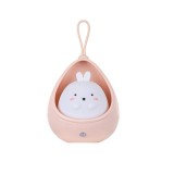 Lampa de veghe portabila eMazing model iepuras cu 2 moduri de functionare, fabricata din silicon non-toxic, cu reincarcare prin USB si echipata cu sen