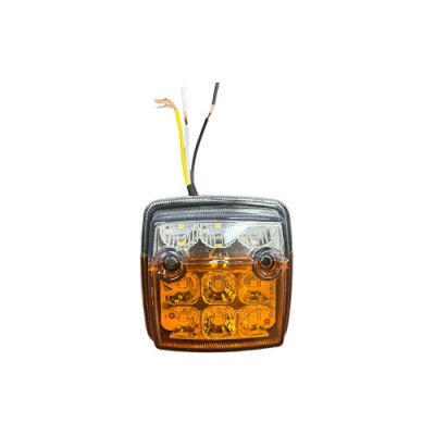 Lampa led pozitie +semnalizare / alb+galben /12-24V Cod:2140 Automotive TrustedCars foto