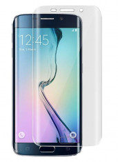 Folie protectie ecran plastic Full Face margini transparente pentru Samsung Galaxy S6 Edge Plus G928 foto