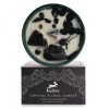 Lumanare Parfumata cu Cristale Obsidian &amp; Flori Uscate, Lemn Cedru Patchouli, Sticla Verde, 22h