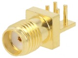 Soclu SMA Mamă Unghi 50&Omega; pentru PCB
