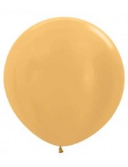 Balon Latex Jumbo Sidefat Auriu 80 cm foto