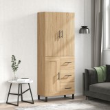 vidaXL Dulap &icirc;nalt, stejar sonoma, 69,5x34x180 cm, lemn compozit