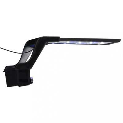 Lampă LED pentru acvariu, cu clemă, albastru/alb, 25-45 cm foto