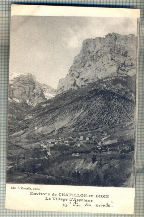AD 93 C. P. VECHE -ENVIRONS DE CHATILLON-EN DIOIS -FRANTA-CIRCULATA 1920