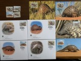 Mozambic - pangolin - serie 4 timbre MNH, 4 FDC, 4 maxime, fauna wwf