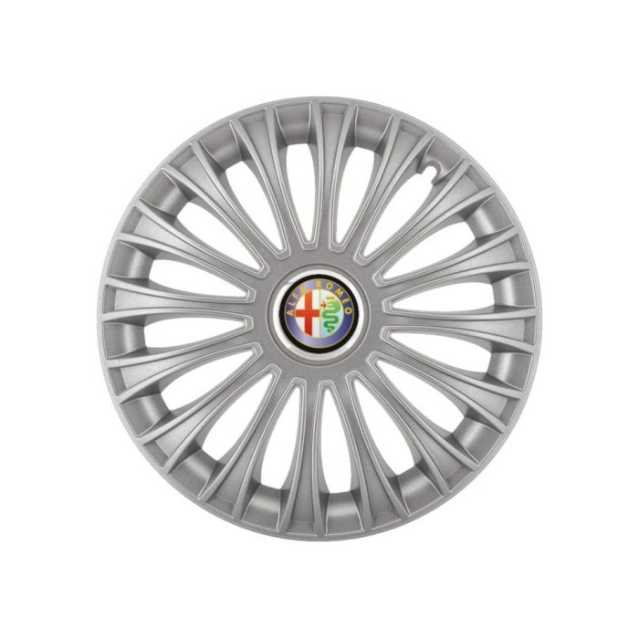 Set 4 capace roti 16 inchi (R16) Dino Gri, Compatibile cu Alfa Romeo