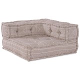 vidaXL Pouf Modular Maro Deschis 70x70x54 Fabric