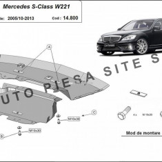 Scut metalic motor Mercedes S-Class W221 fabricat in perioada 2005 - 2013 APS-14,800