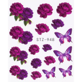 Tatuaj Unghii LUXORISE Flower Meet Butterfly, STZ-948