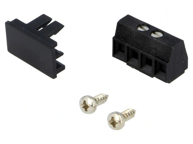 Regletă de Conexiuni PCB Unghi 90&deg; 3,81mm 2 Piste 8A