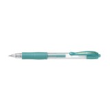 Roller cu gel G-2 Metalic Pilot 0.7 mm varf mediu verde