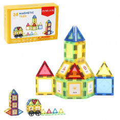 Set de constructie magnetic 3D - 38 piese PlayLearn Toys