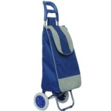 Căruț de cumpărături, 2 roți, cadru metalic, pliabil, 45 l