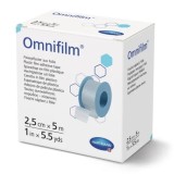 Plasture hipoalergenic Omnifilm, 2.5 cm x 5 metri, HartMann