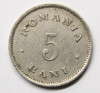 5 BANI 1900 . DETALII EXCELENTE ., Nichel