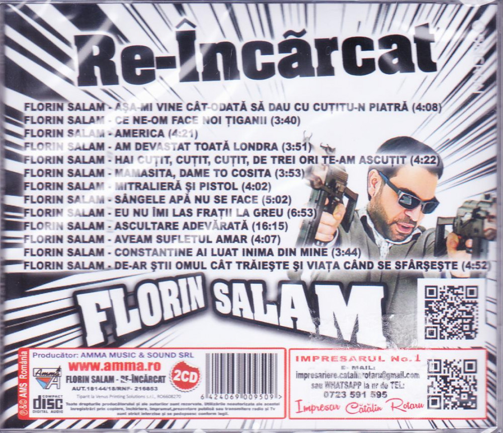 CD Manele: Florin Salam - Re-incarcat ( bonus mp3: Istoria lui Salam:  SIGILATE ) | Okazii.ro