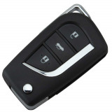 Carcasa Cheie Briceag Toyota Avensis 3 Butoane cu Suport Baterie Mare AutoProtect KeyCars, Oem