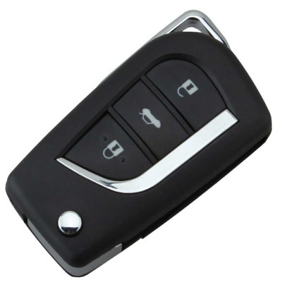 Carcasa Cheie Briceag Toyota Avensis 3 Butoane cu Suport Baterie Mare foto