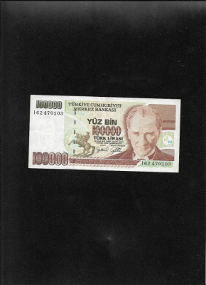 Turcia 100000 100 000 lire 1970(97) seria62470103 foto