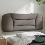 VidaXL Pernă pentru tăblie de pat, gri taupe, 100 cm, material textil