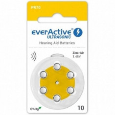 Baterii pentru proteze auditive Everactive ultrasonic 10 Zinc-Aer 6 Baterii /set foto